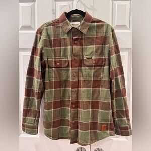 WRANGLER X BUFFALO TRACE MEN'S GREAT BUFFALO FLANNEL SHIRT
